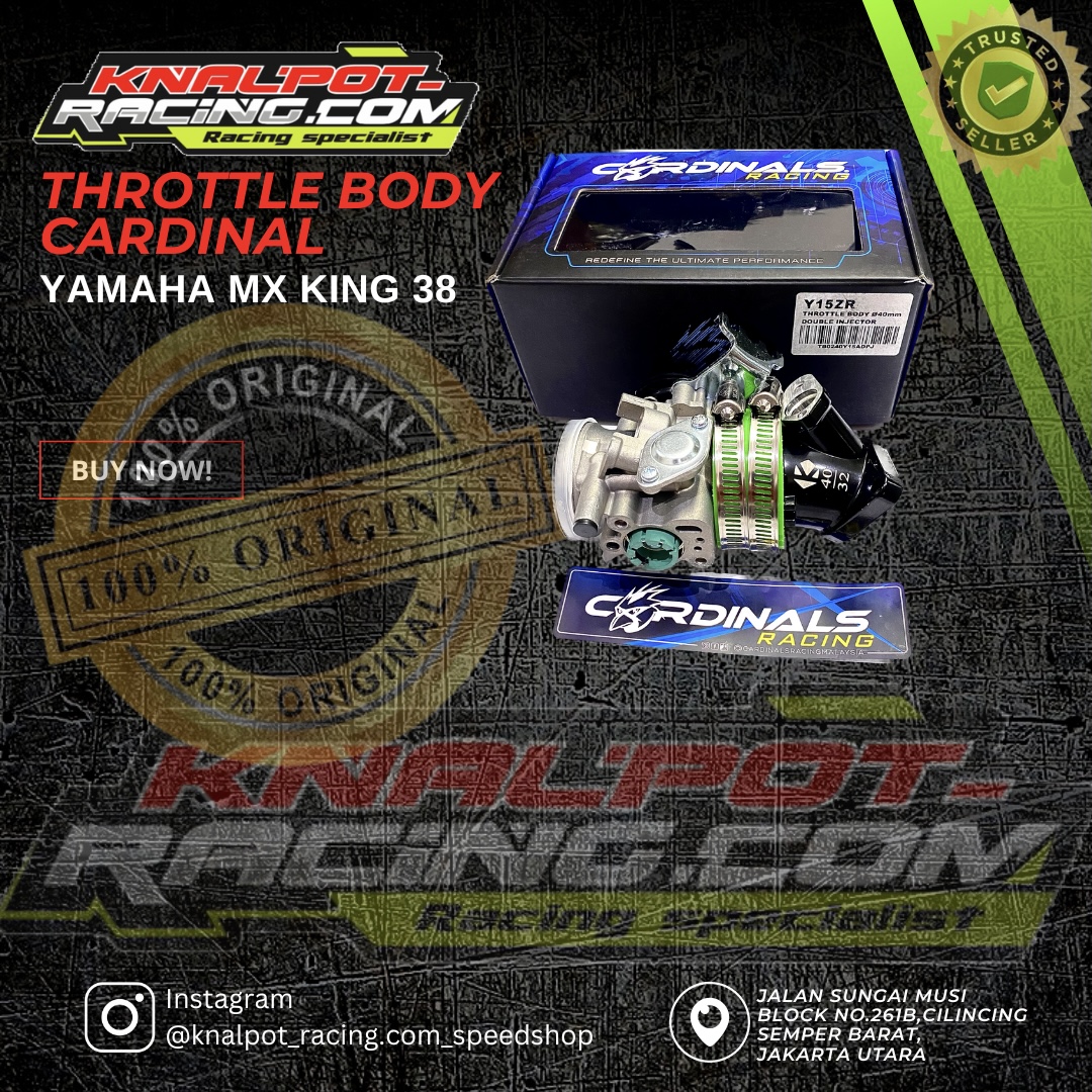 THROTTLE BODY YAMAHA MX KING CARDINAL 38